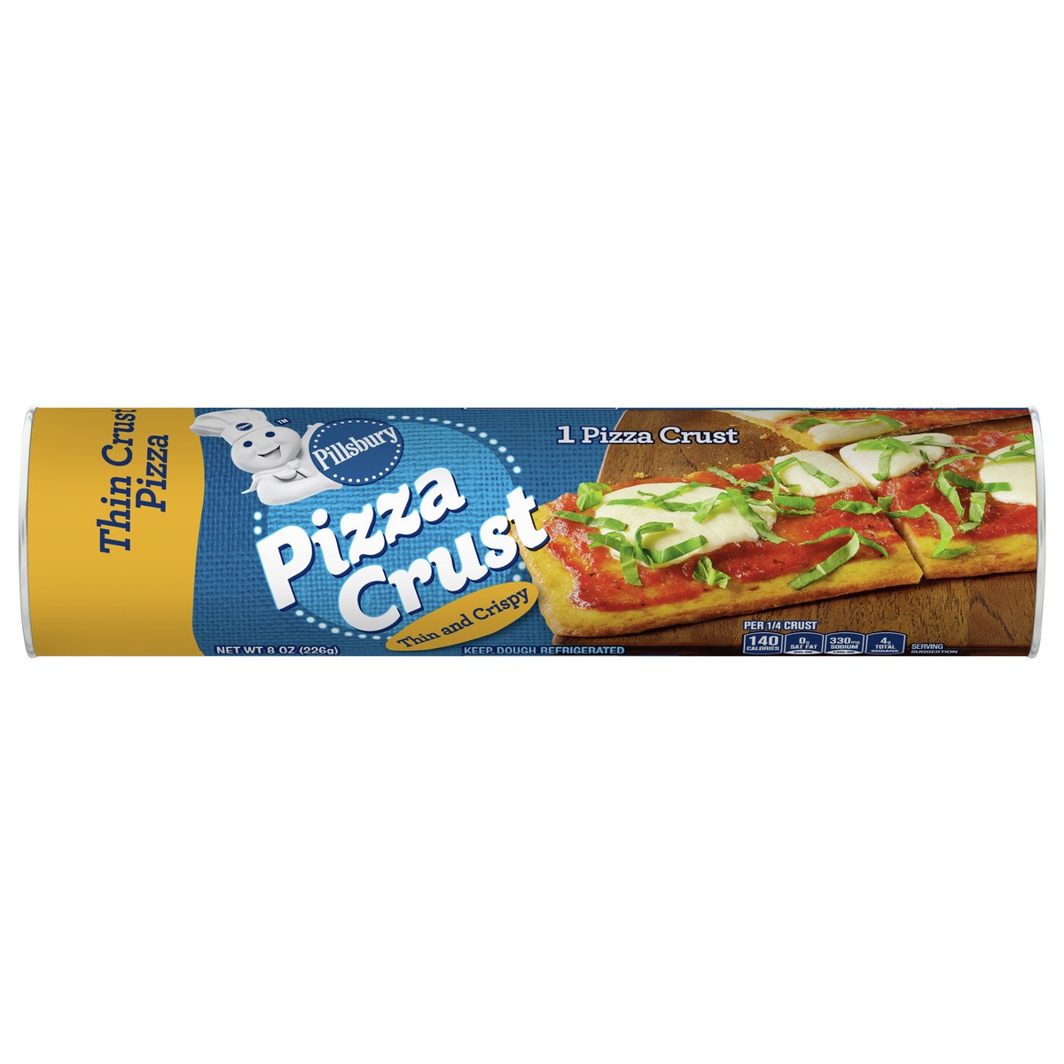 slide 1 of 14, Pillsbury Thin and Crispy Pizza Crust Dough, 8 oz, 1 ct