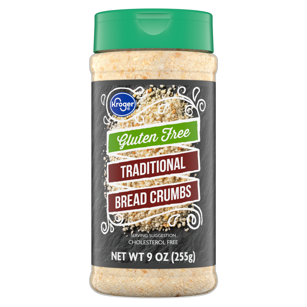 slide 1 of 4, Kroger® Traditional Gluten Free Bread Crumbs, 9 oz