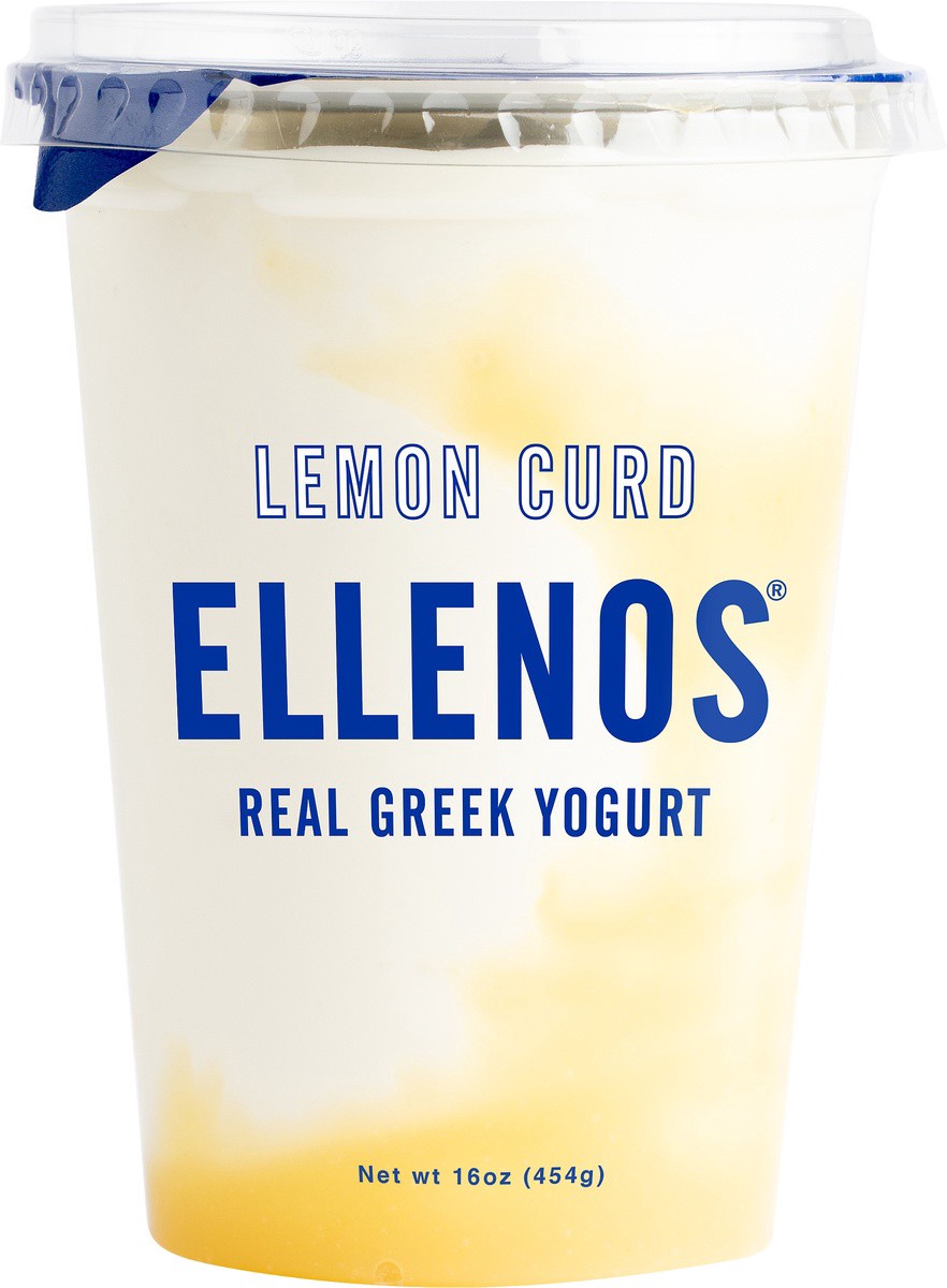 slide 3 of 4, Ellenos Real Greek Lemon Curd Yogurt 16 oz, 16 oz