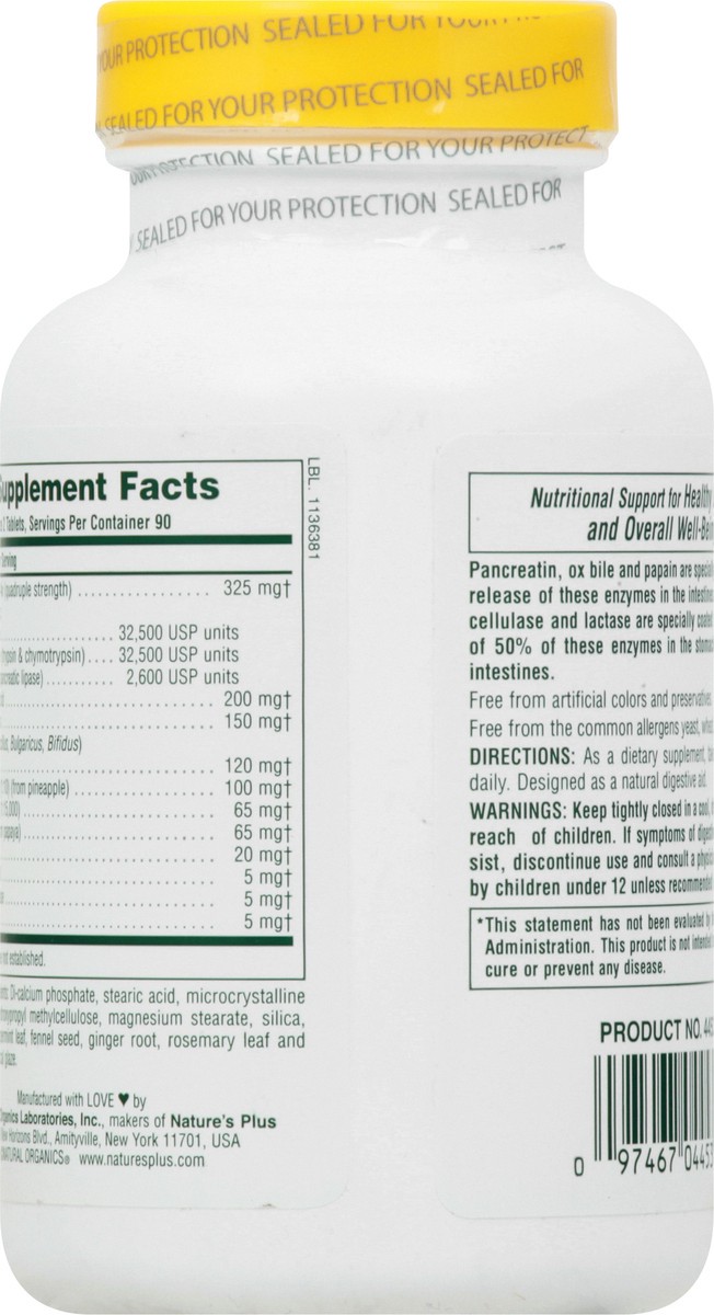 slide 12 of 12, Nature's Plus Ultra-Zyme Maximum Strength Tablets, 180 ct