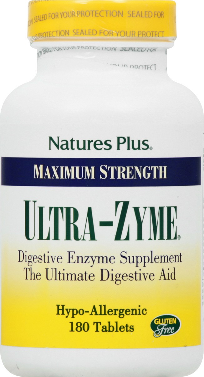 slide 6 of 12, Nature's Plus Ultra-Zyme Maximum Strength Tablets, 180 ct