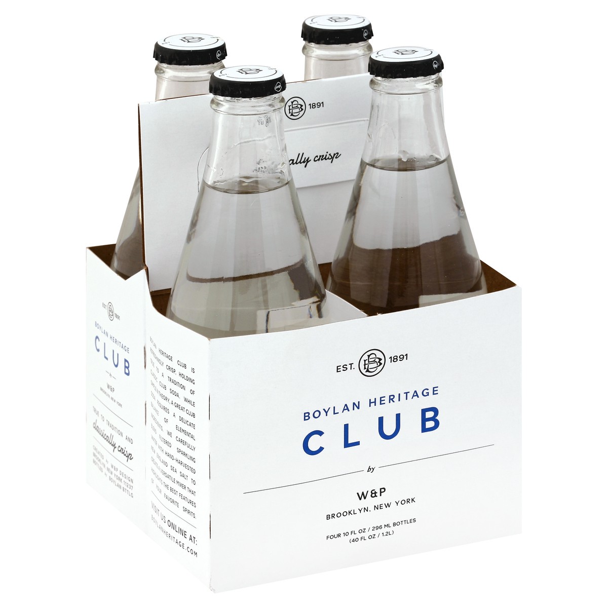 slide 3 of 5, Boylan Club Soda - 4 ct; 12 fl oz, 4 ct; 12 fl oz