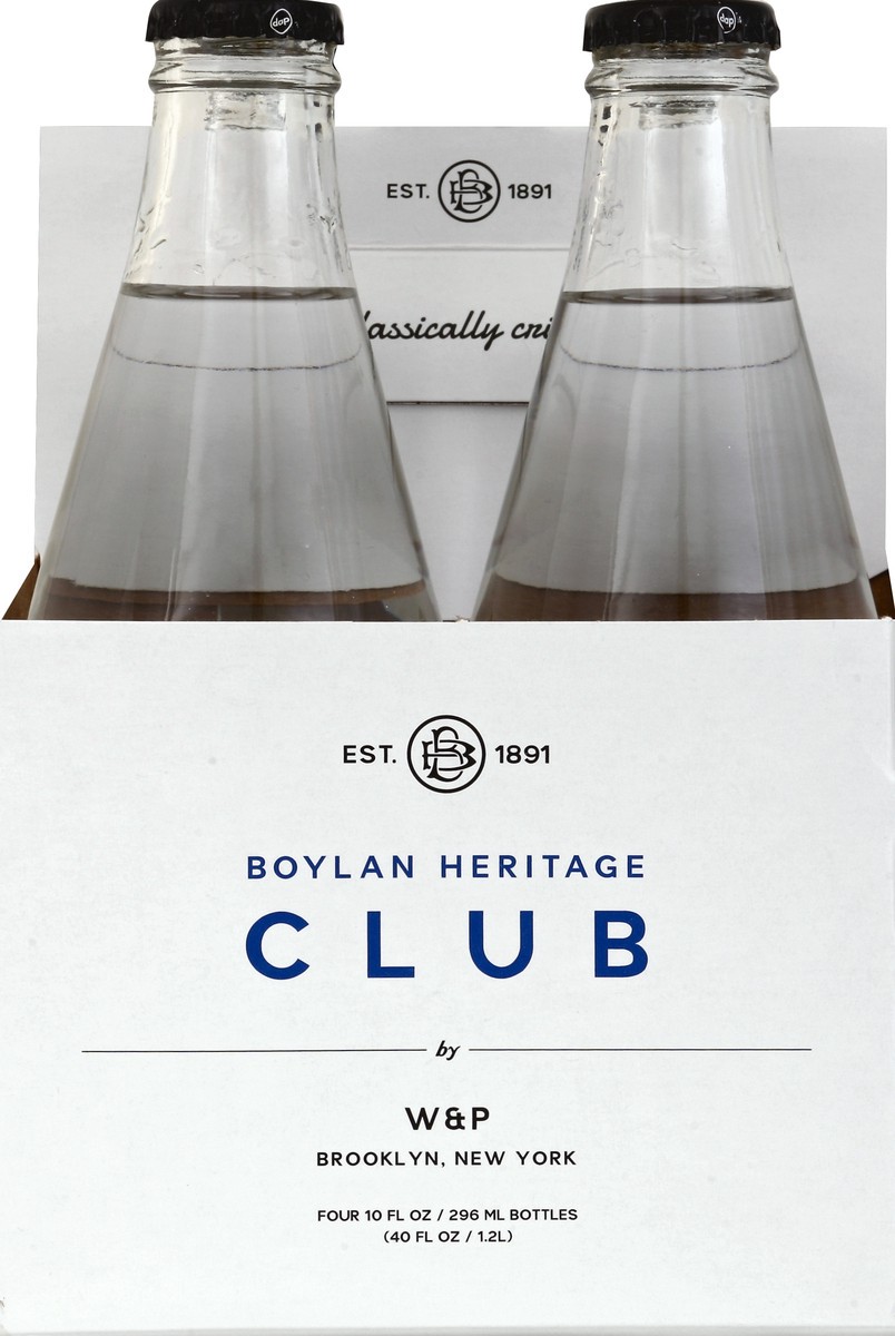 slide 1 of 5, Boylan Club Soda - 4 ct; 12 fl oz, 4 ct; 12 fl oz