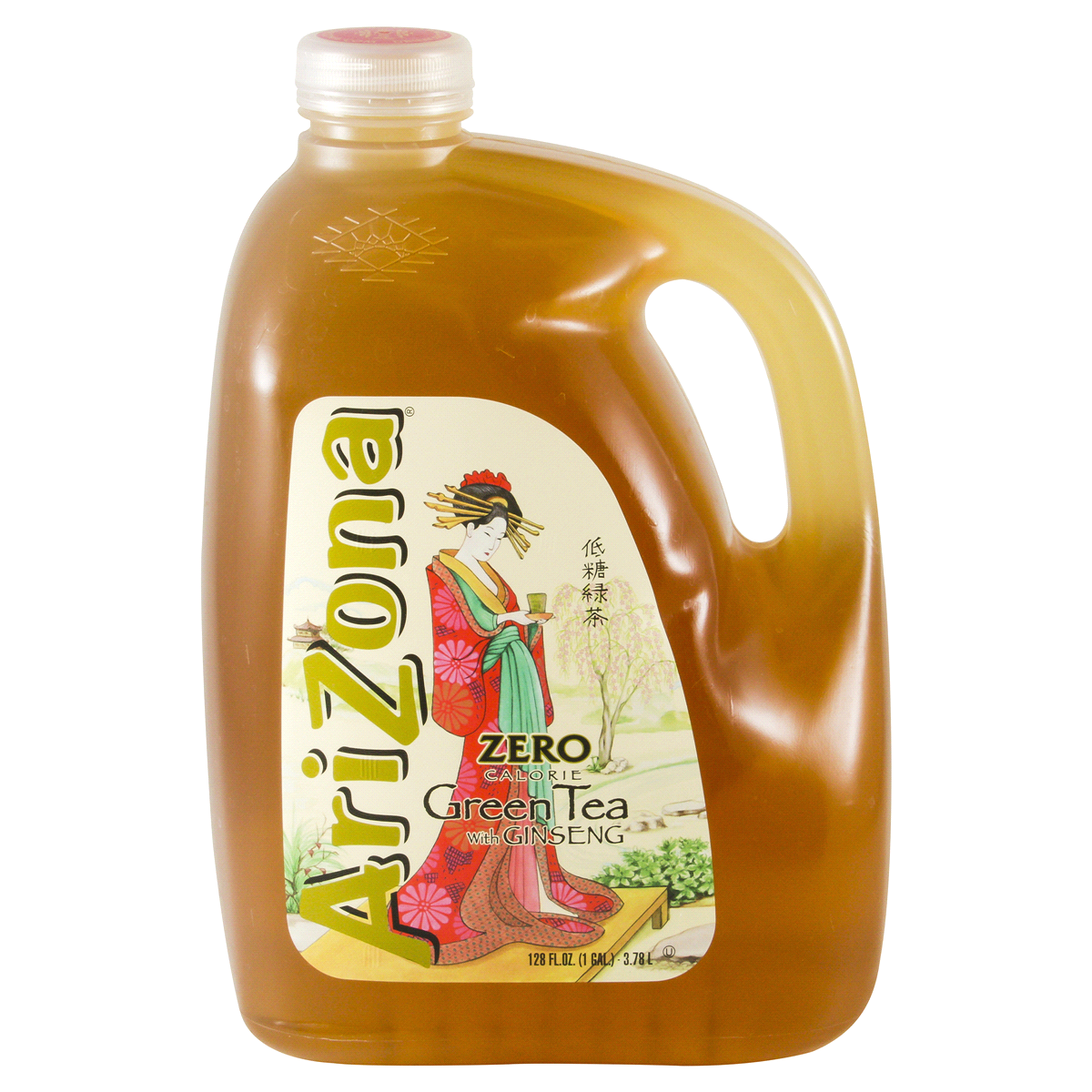 slide 1 of 1, AriZona Diet Green Tea with Ginseng - 128 fl oz Jug, 128 oz
