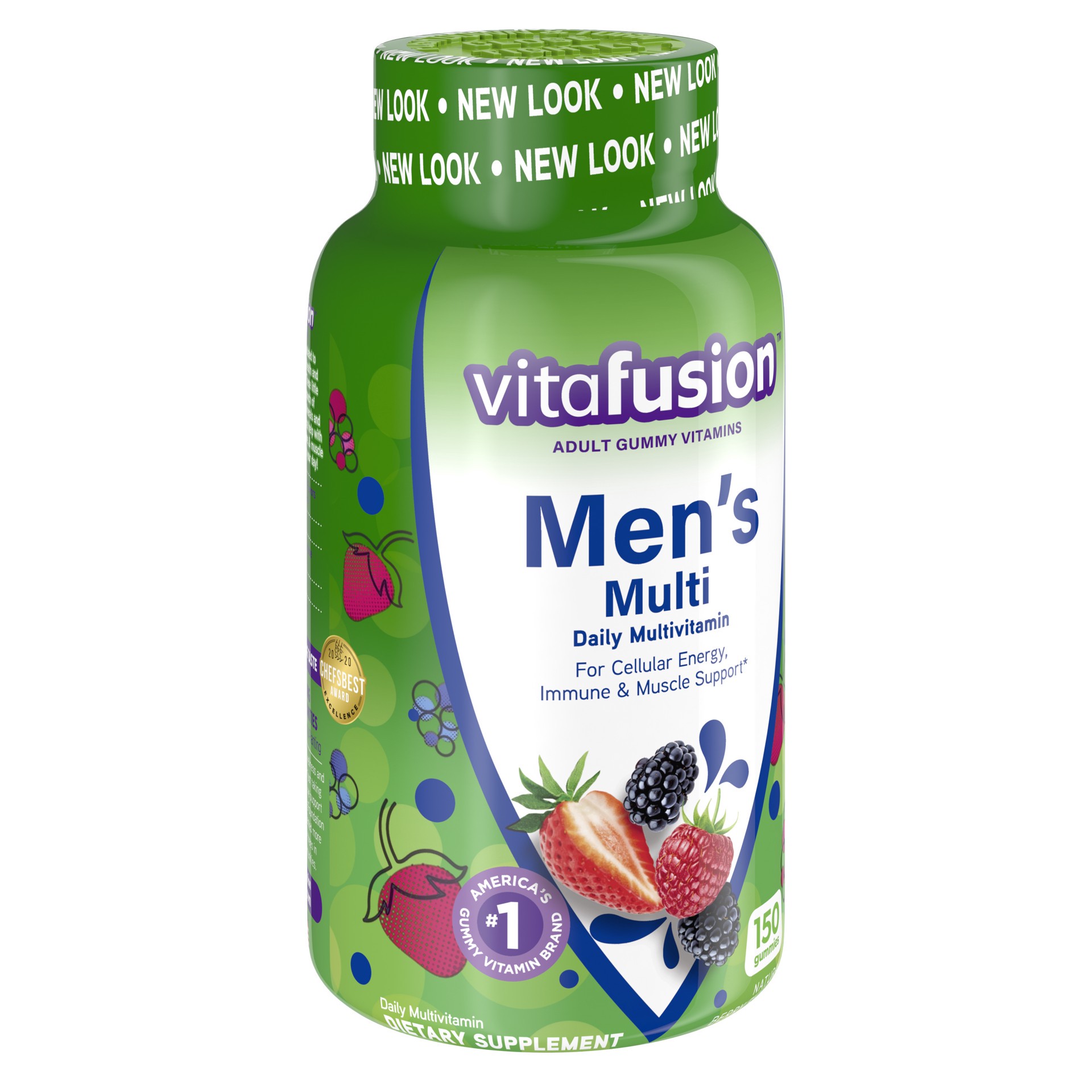 slide 3 of 5, vitafusion Men's Gummy Vitamins, 150 Count Multivitamin for Men, 150 ct