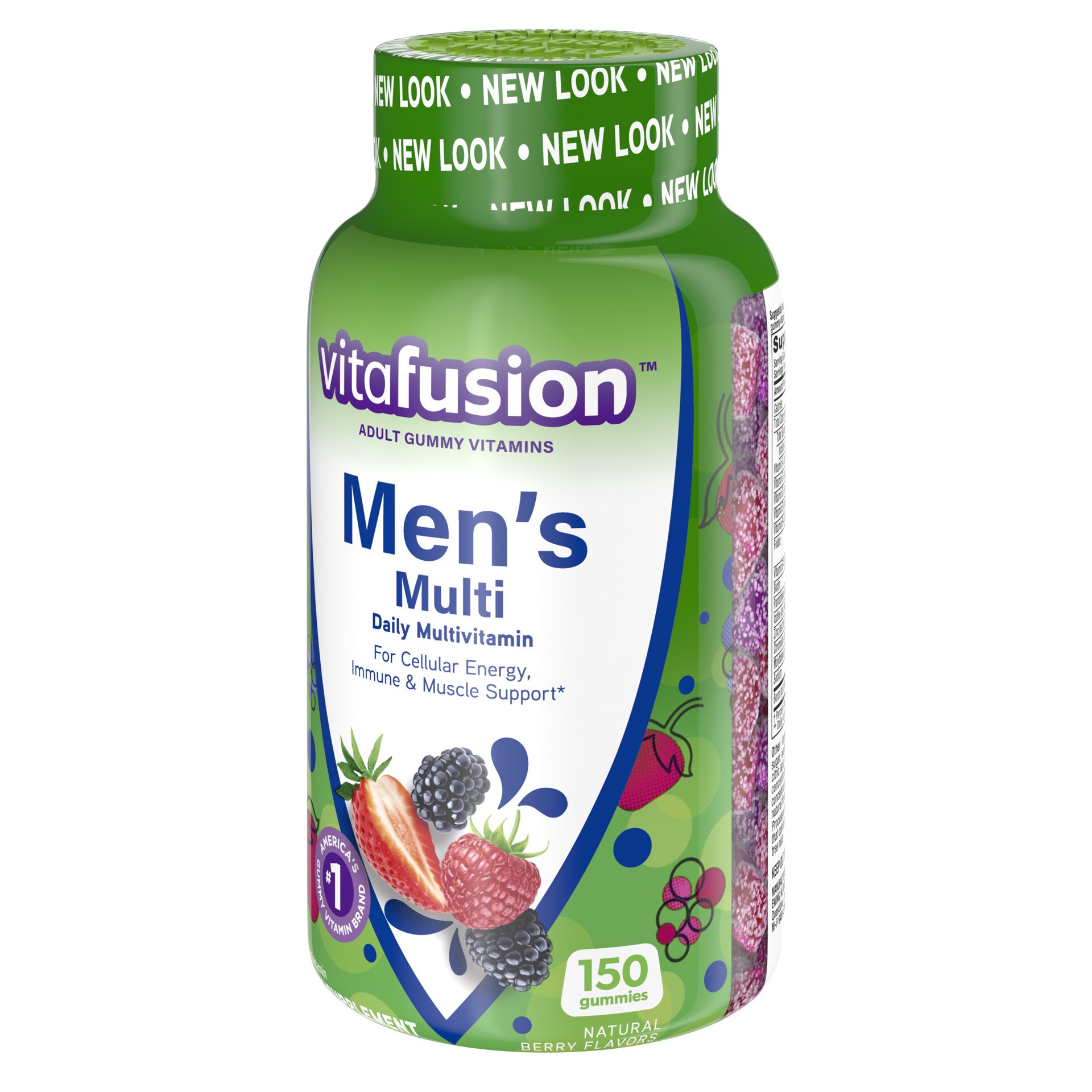 slide 2 of 5, vitafusion Men's Gummy Vitamins, 150 Count Multivitamin for Men, 150 ct