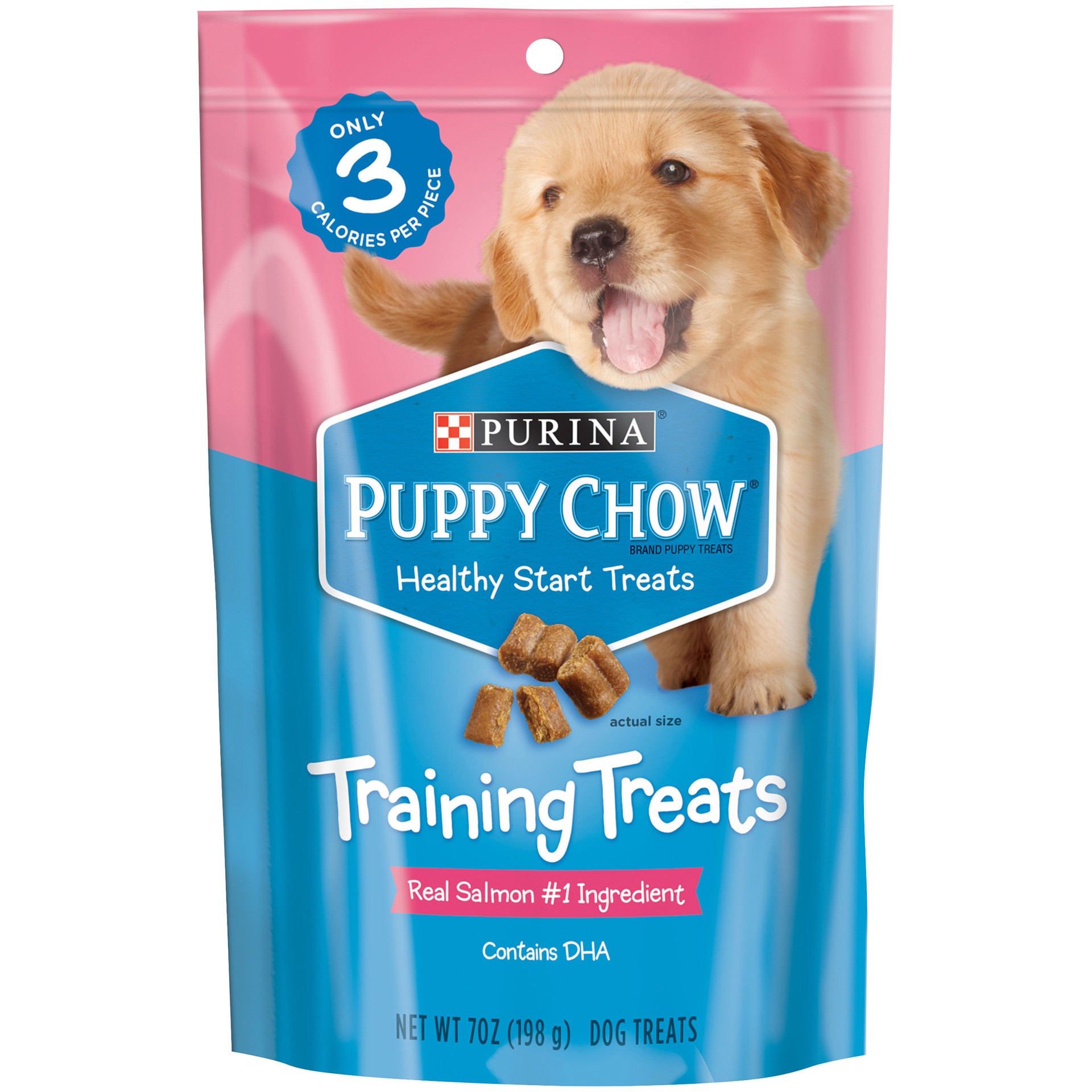 slide 1 of 9, Puppy Chow Purina Puppy Chow Training Treats, Healthy Start Salmon Treats, 7 oz