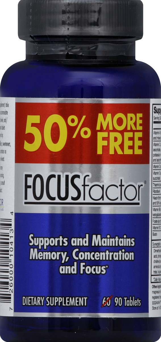 slide 2 of 2, Focus Factor Memory Supplement, Tablets, 90 ct