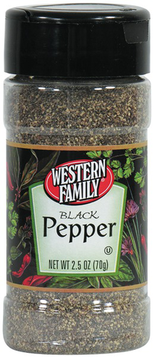 slide 1 of 1, Western Family Black Ground Pepper, 1.9 oz