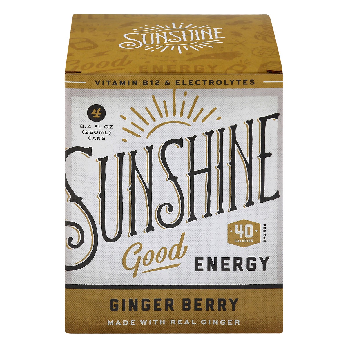 slide 1 of 11, Sunshine Ginger Berry Energy Drink 4 ea, 4 ct