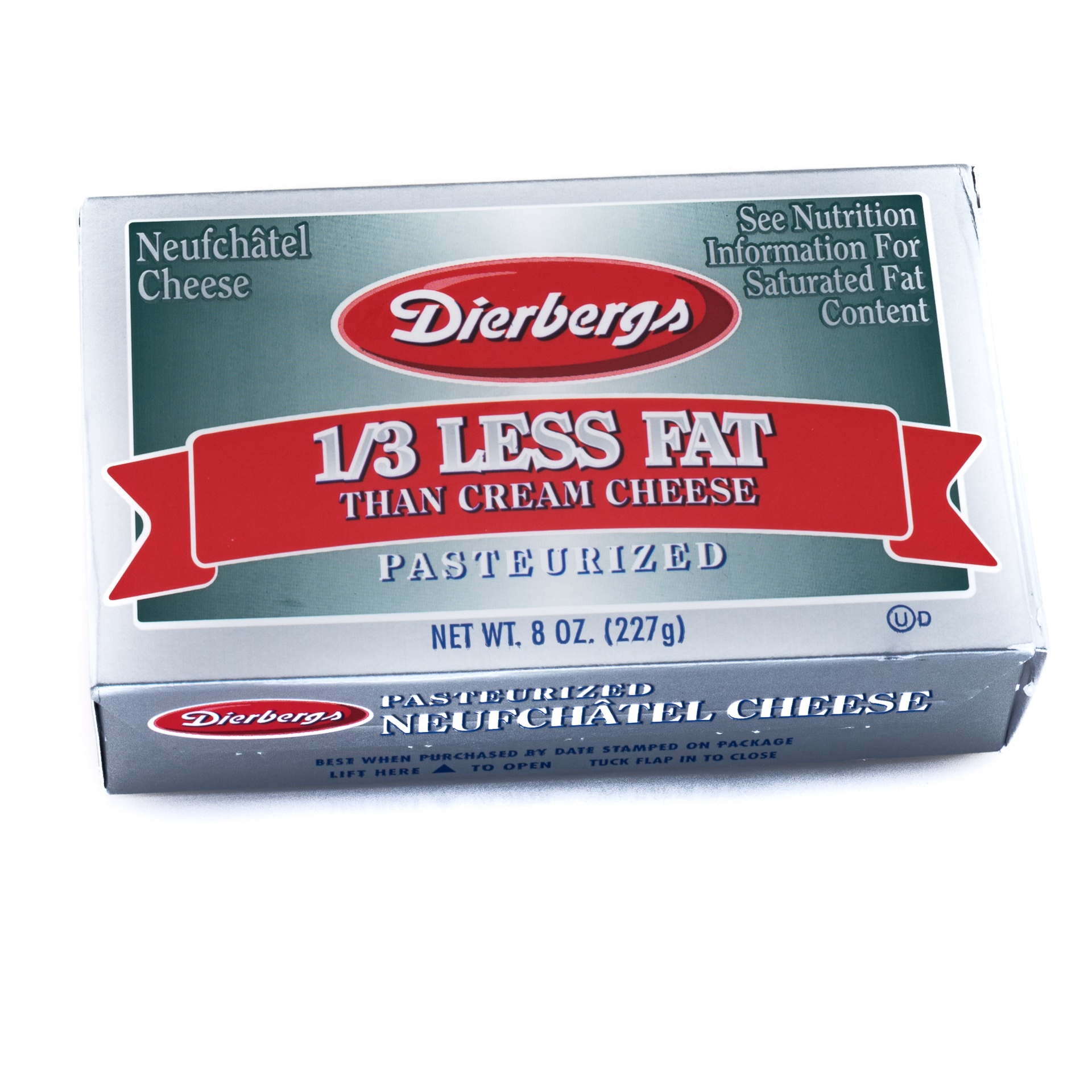 slide 1 of 1, Dierbergs Low Fat Cream Cheese, 8 oz