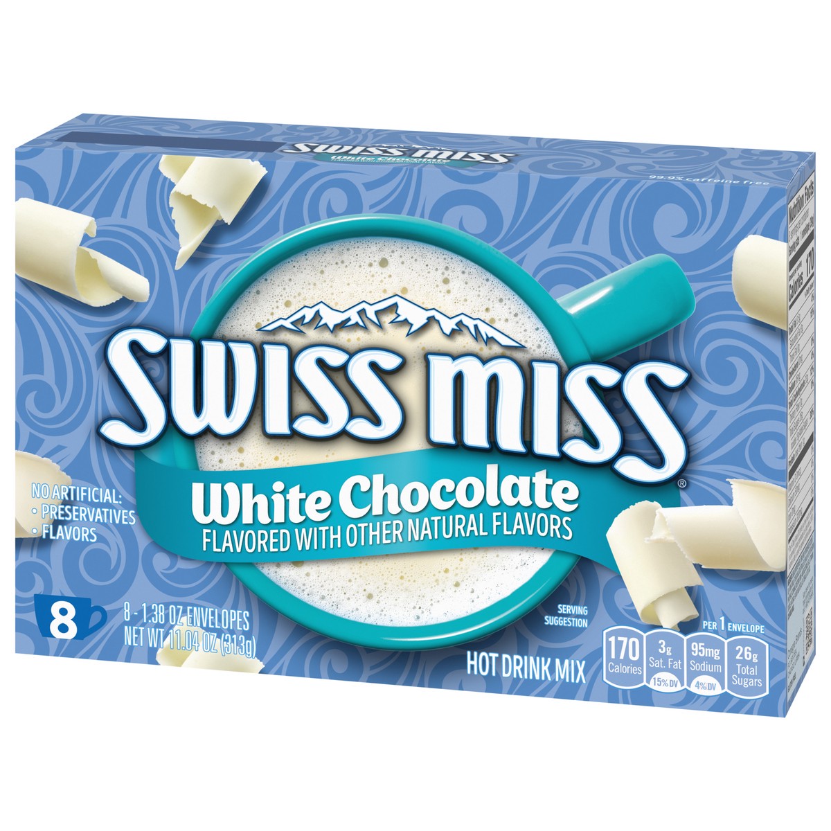 slide 4 of 9, Swiss Miss White Chocolate Hot Drink Mix - 8 ct, 8 ct