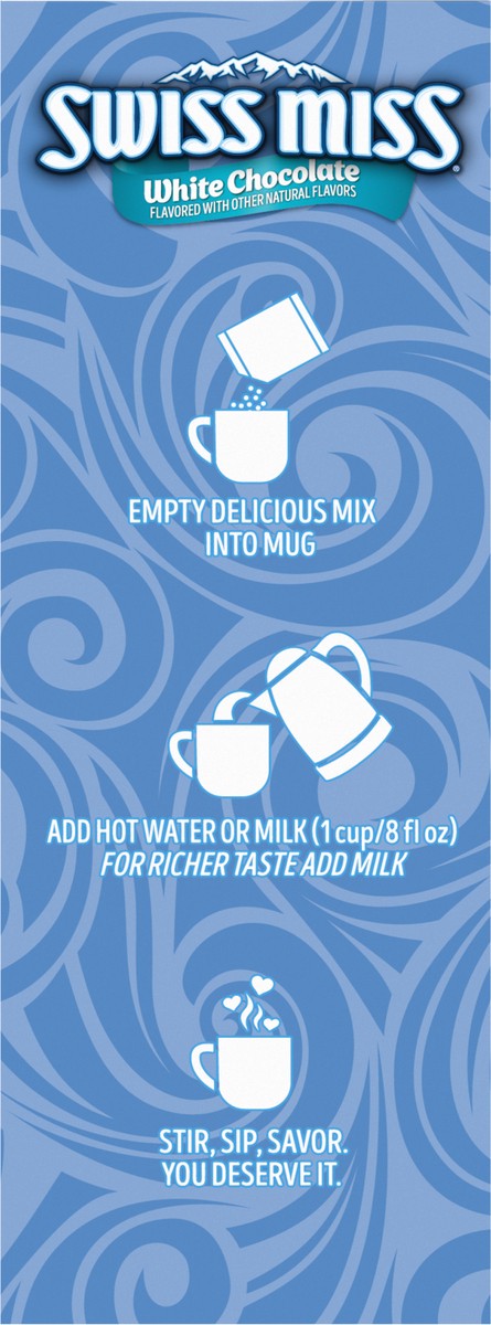 slide 5 of 9, Swiss Miss White Chocolate Hot Drink Mix - 8 ct, 8 ct