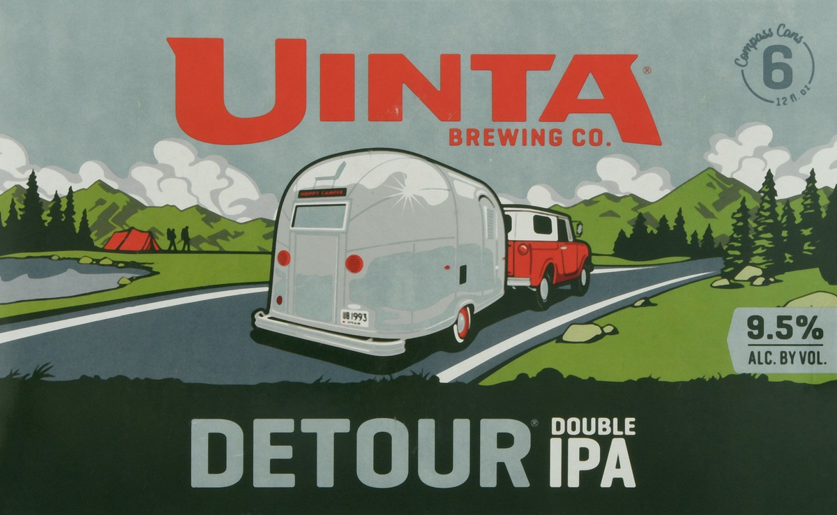slide 5 of 9, Uinta Brewing Co. Detour Double IPA Beer 6-12 fl oz Cans, 6 ct
