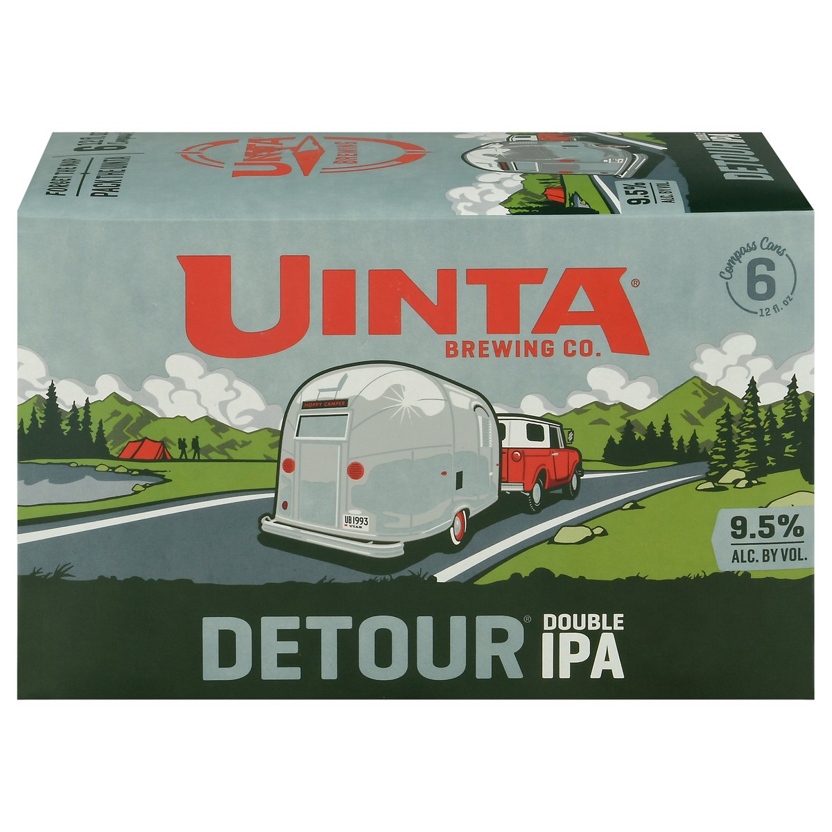 slide 1 of 9, Uinta Brewing Co. Detour Double IPA Beer 6-12 fl oz Cans, 6 ct