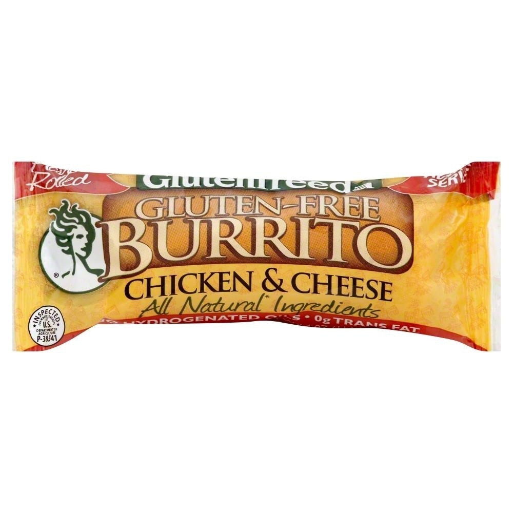 slide 1 of 1, Glutenfreeda Gluten-Free Chicken and Cheese Burrito, 4 oz