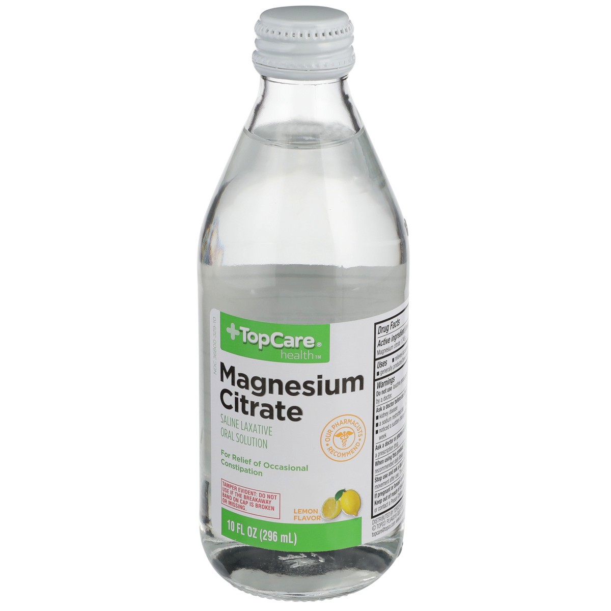 slide 3 of 9, TopCare Magnesium Citrate Saline Laxative Oral Solution, Lemon, 10 fl oz