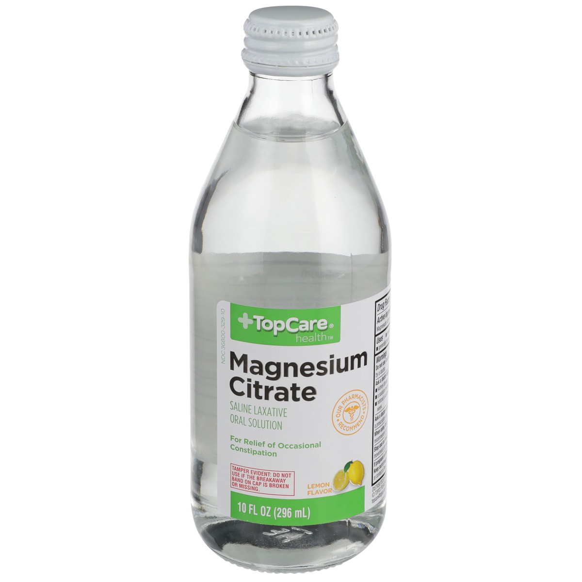 slide 1 of 9, TopCare Magnesium Citrate Saline Laxative Oral Solution, Lemon, 10 fl oz