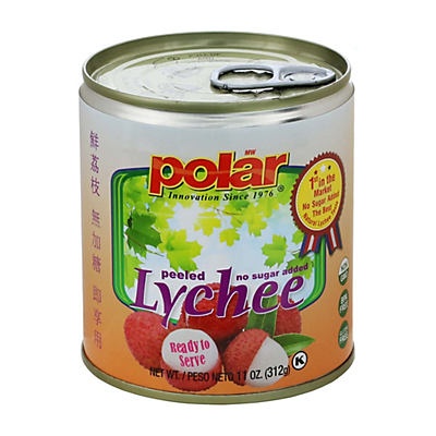 slide 1 of 2, Polar Lychee No Sugar Added, 11 oz