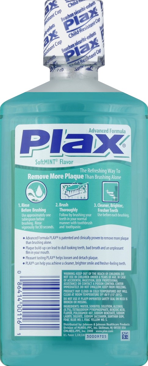slide 3 of 6, Plax Soft Mint Mouthwash, 16 fl oz
