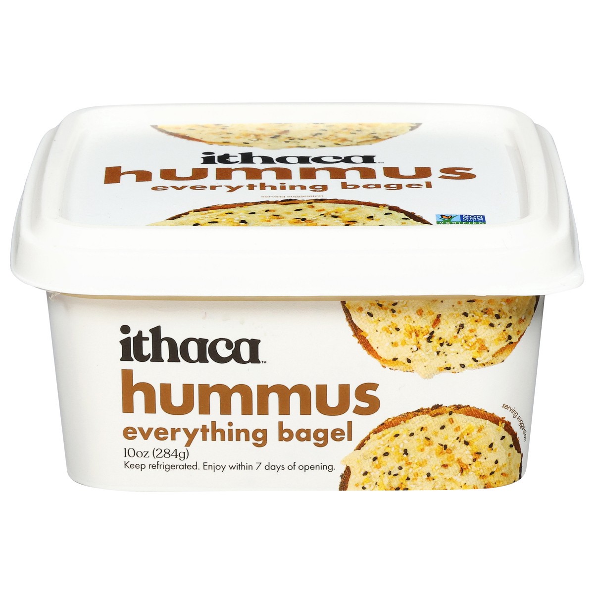 slide 1 of 5, Ithaca Cold-Crafted Everything Bagel Hummus 10 oz, 10 oz