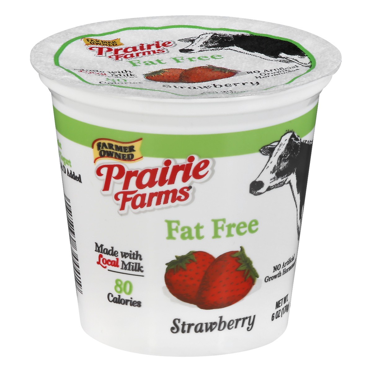 slide 4 of 12, Prairie Farms Fat Free Strawberry Yogurt 6 oz, 6 oz