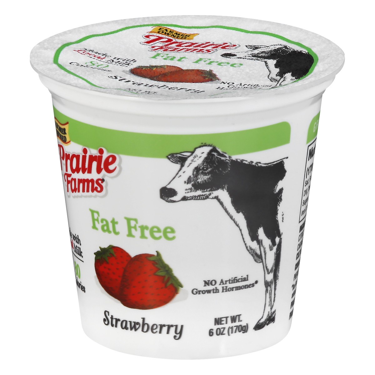 slide 5 of 12, Prairie Farms Fat Free Strawberry Yogurt 6 oz, 6 oz