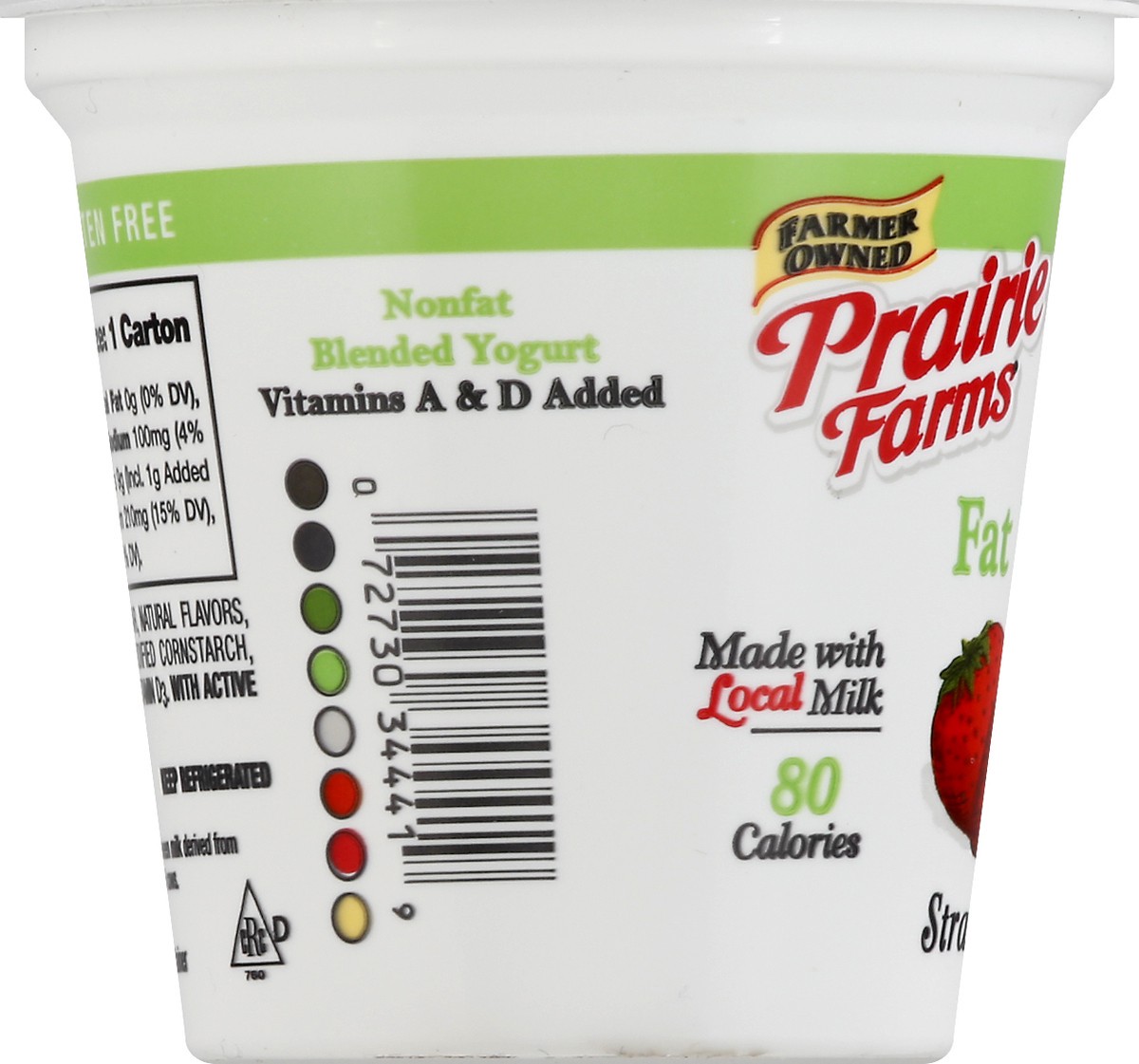 slide 7 of 12, Prairie Farms Fat Free Strawberry Yogurt 6 oz, 6 oz