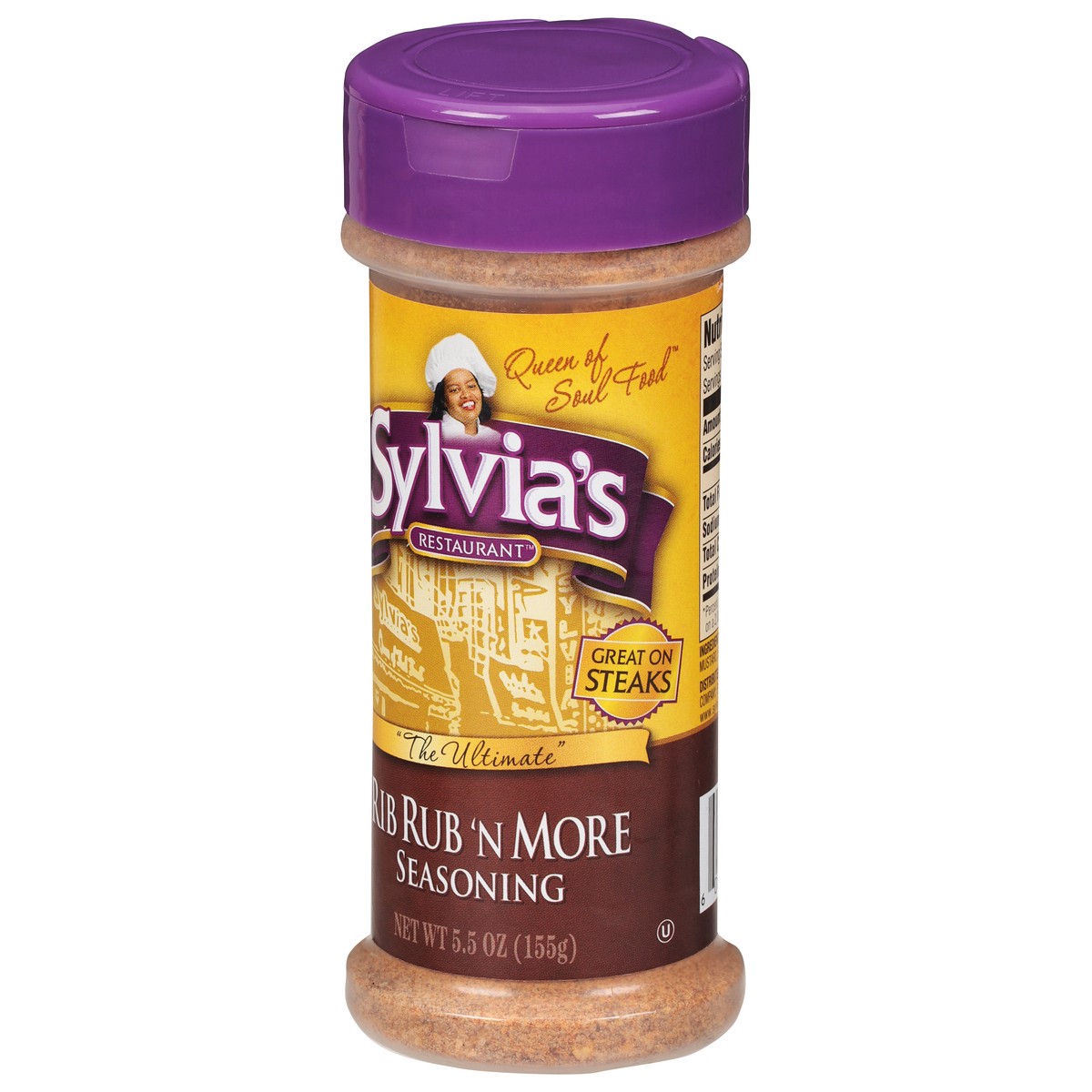 slide 3 of 9, Sylvia's Sylvias Rib Rub Seasoning, 5.5 oz