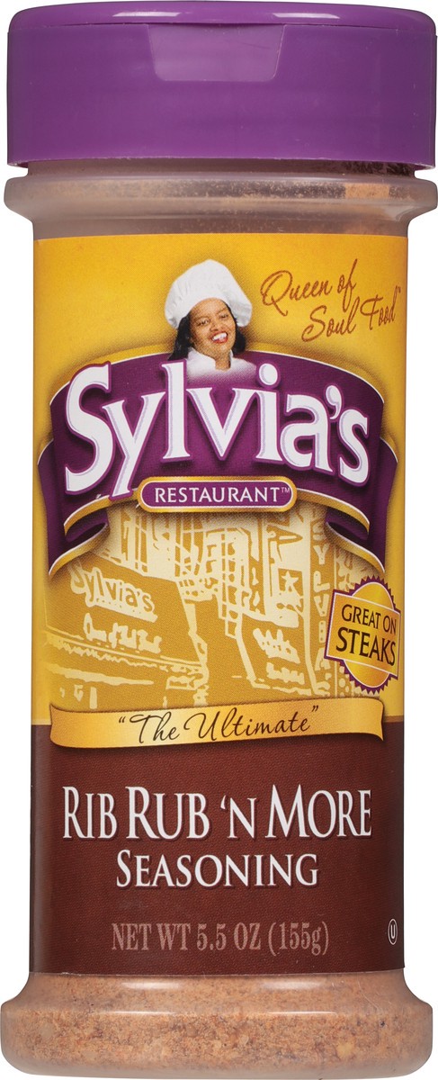 slide 6 of 9, Sylvia's Sylvias Rib Rub Seasoning, 5.5 oz