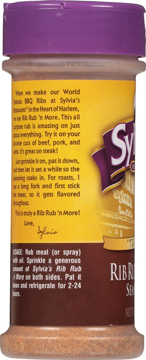 slide 7 of 9, Sylvia's Sylvias Rib Rub Seasoning, 5.5 oz