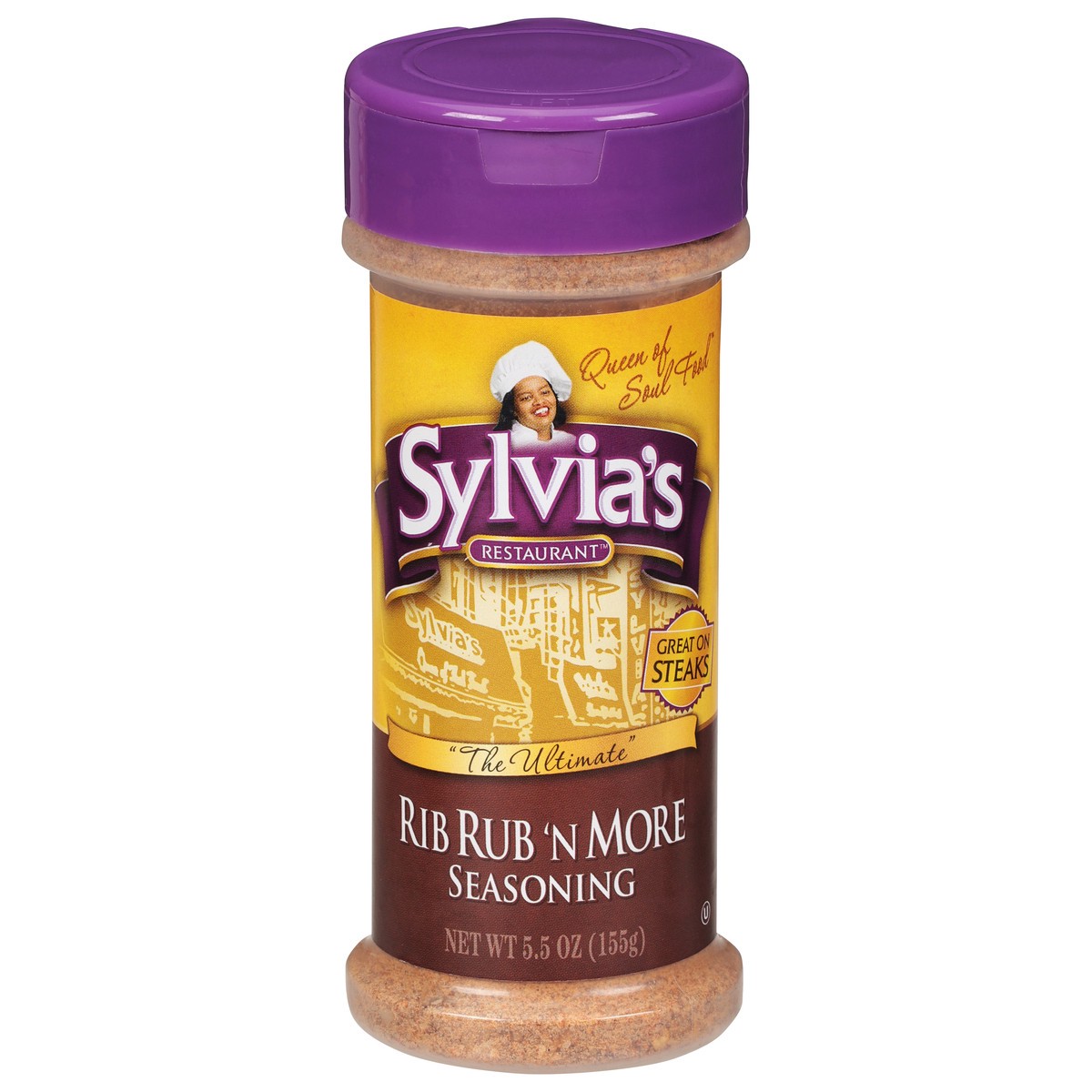 slide 1 of 9, Sylvia's Sylvias Rib Rub Seasoning, 5.5 oz