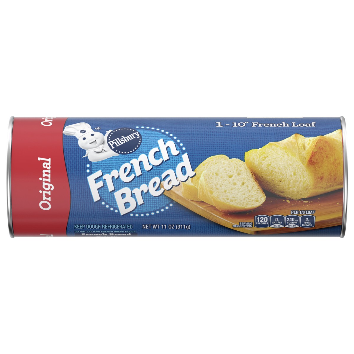 slide 6 of 14, Pillsbury Original French Bread Dough, 11 oz