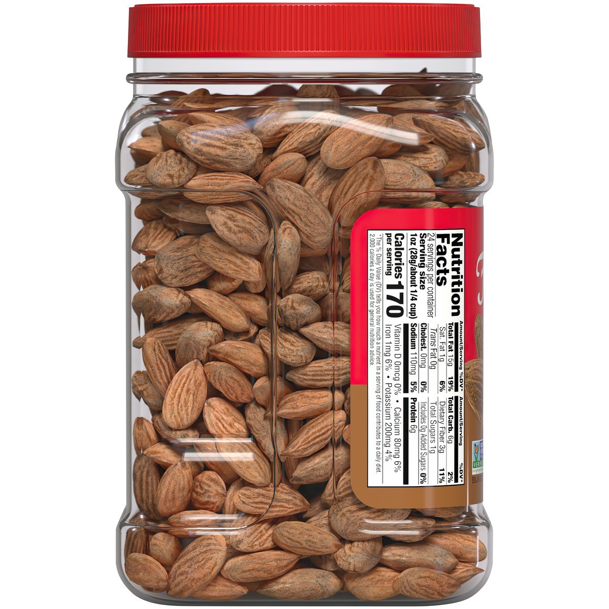 slide 7 of 9, Fisher Oven Roasted Almonds, 24 oz