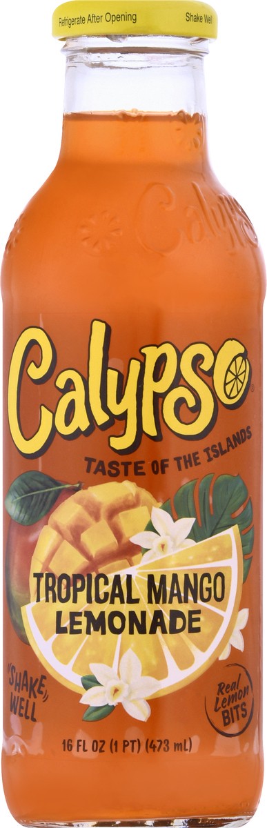 slide 2 of 13, Calypso Lemonade, Tropical Mango- 16 oz, 16 oz