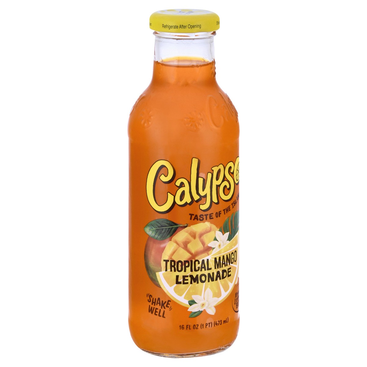 slide 4 of 13, Calypso Lemonade, Tropical Mango- 16 oz, 16 oz