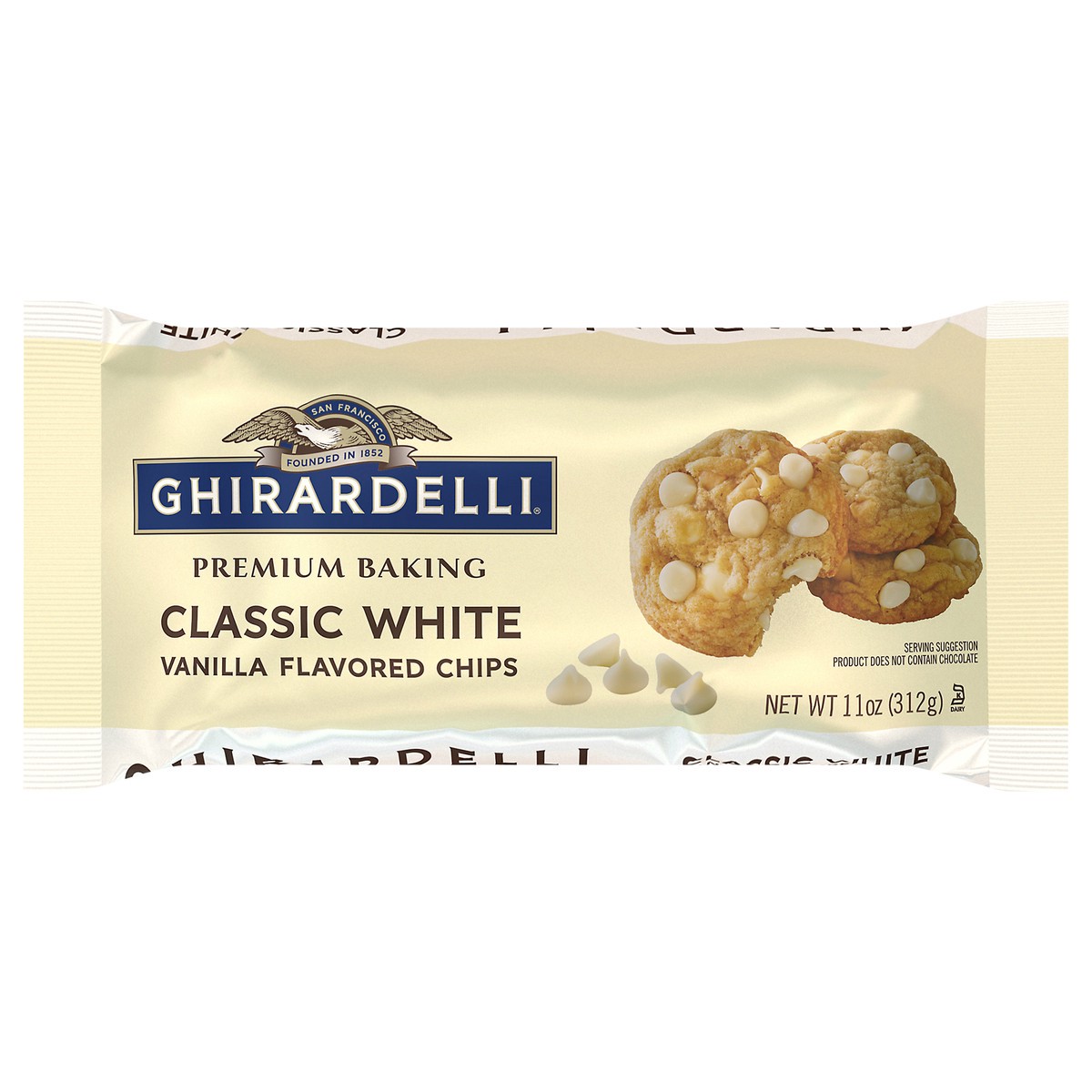 slide 1 of 9, Ghirardelli 11oz WHT CHIP BAG, 11 oz