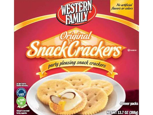 slide 1 of 1, Western Family Snack Cracker, 15.1 oz