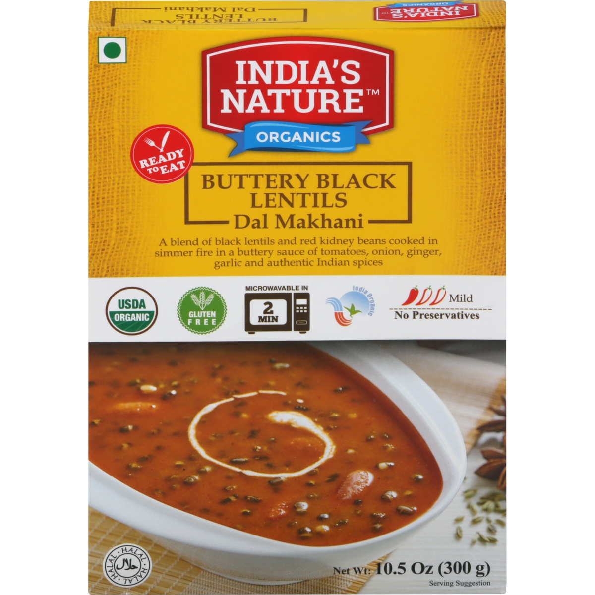 slide 1 of 1, India's Nature Org Black Lentils, 10.5 oz