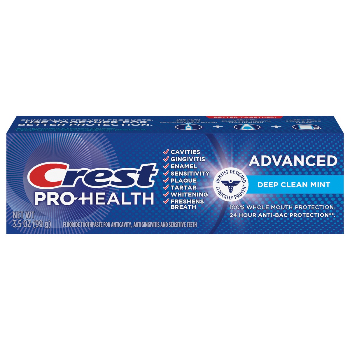 slide 1 of 3, Crest Pro-Health Advanced Deep Clean Mint Toothpaste (3.5oz), 3.5 oz