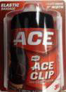 slide 1 of 1, Ace Black Elastic Bandage with Clip, 3 in