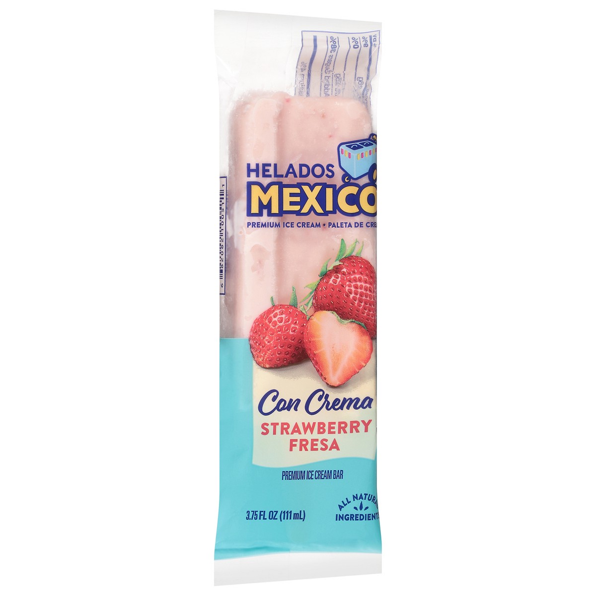 slide 8 of 9, Helados Mexico Helados Strawberry Cream Bar, 4 oz