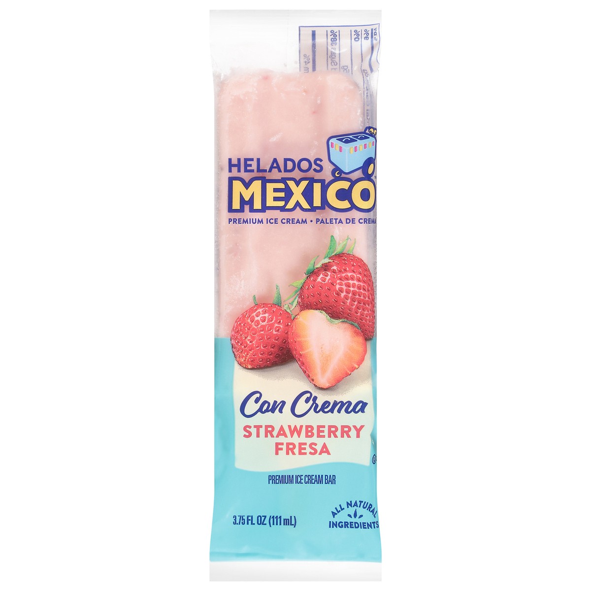 slide 1 of 9, Helados Mexico Helados Strawberry Cream Bar, 4 oz