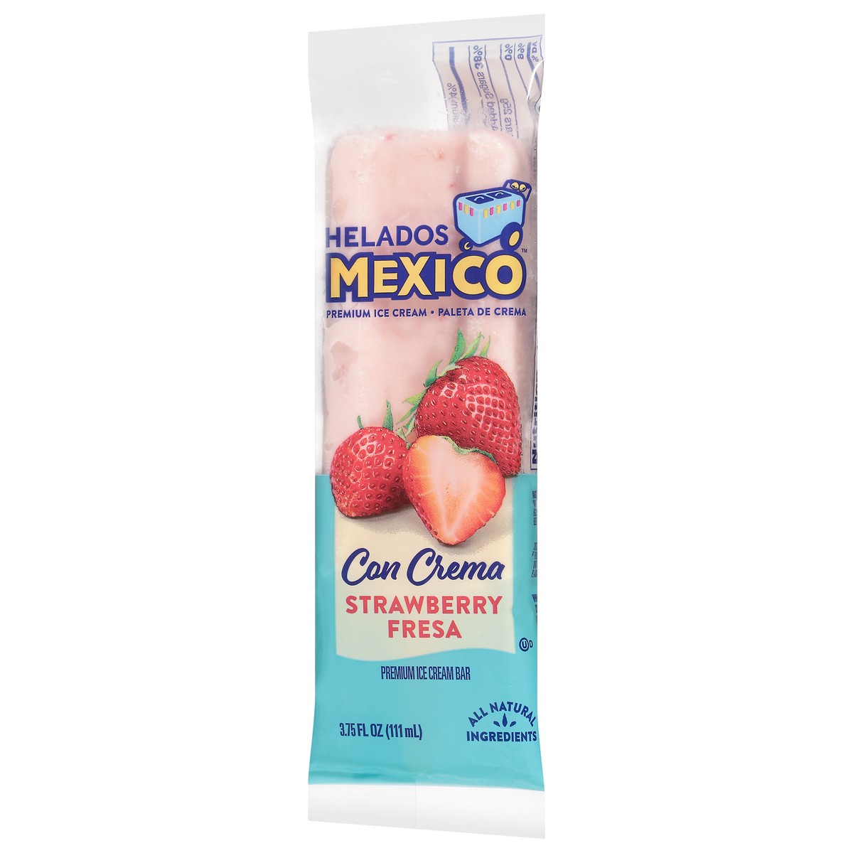 slide 9 of 9, Helados Mexico Helados Strawberry Cream Bar, 4 oz