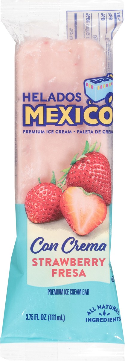 slide 3 of 9, Helados Mexico Helados Strawberry Cream Bar, 4 oz