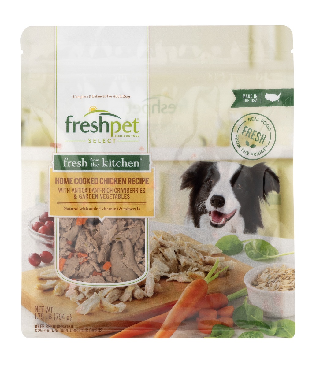 slide 1 of 1, Freshpet Fresh From the Kitchen Chicken Recipe Healthy & Natural Dog Food, 1.75 lb