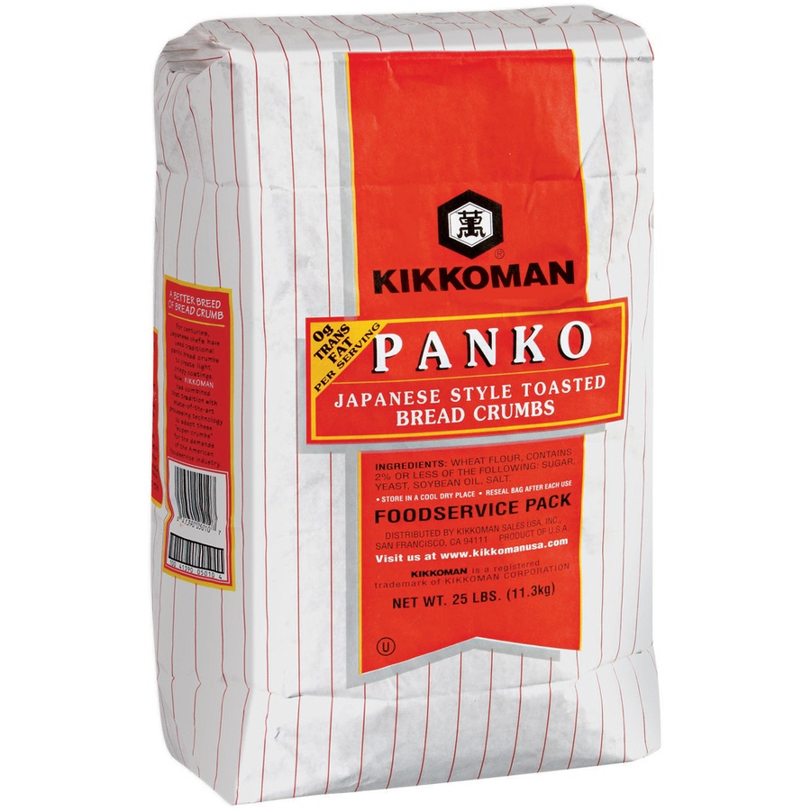 slide 1 of 1, Kikkoman Panko Japanese Toasted Bread Crumbs, 25 lb