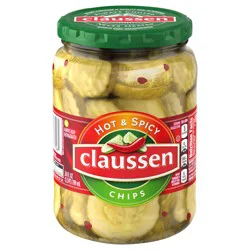 Claussen Hot & Spicy Pickle Chips, 24 fl. oz. Jar