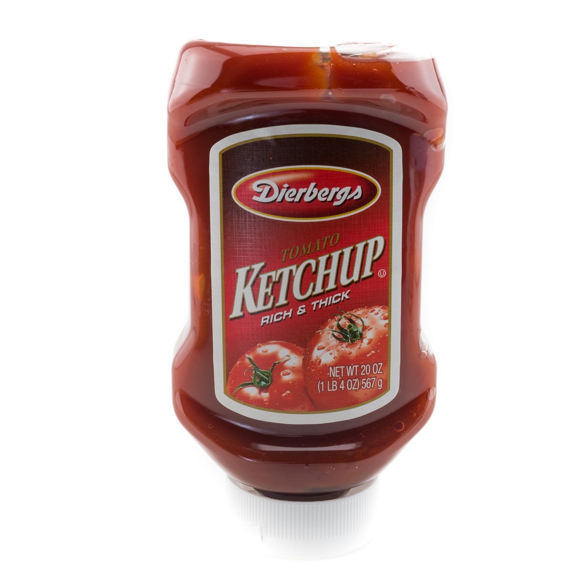 slide 1 of 1, Dierbergs Upside Down Bottle Ketchup, 20 oz