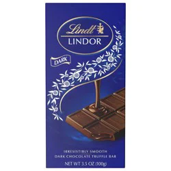 Lindt Lindor Dark Chocolate Candy Truffle Bar - 3.5 oz